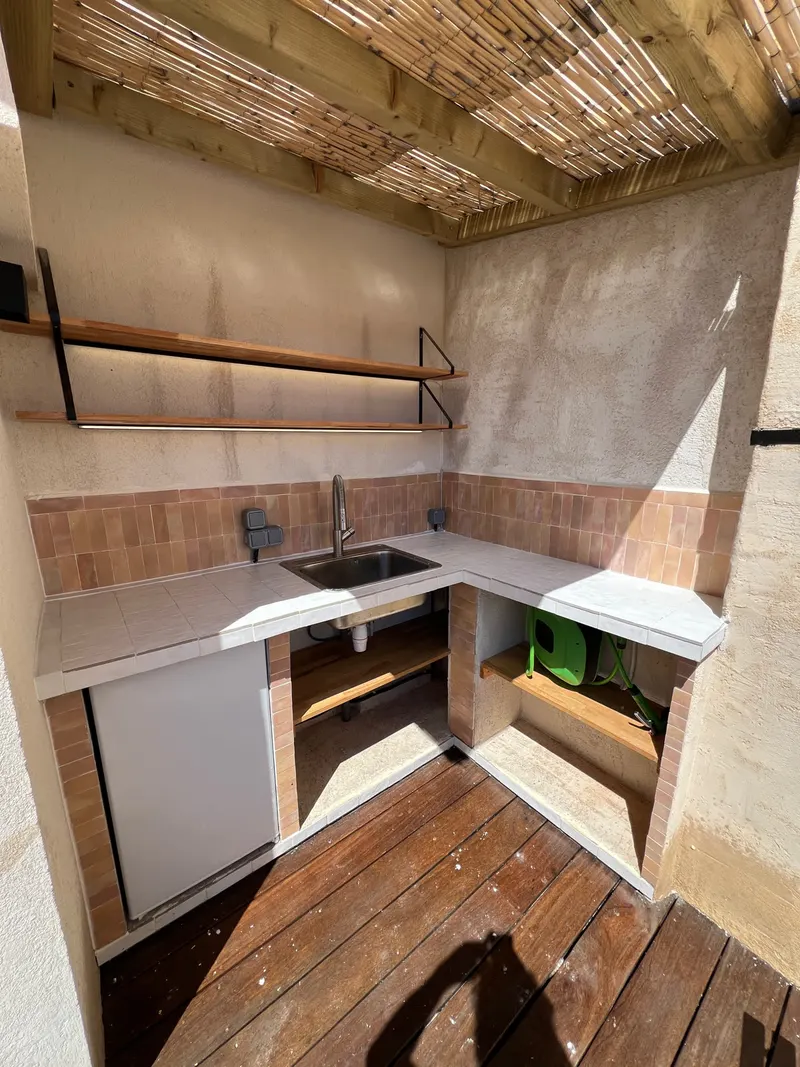Creation cuisine extérieur couverte